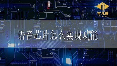 語音芯片怎么實現功能