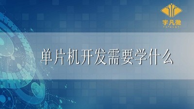 單片機開發(fā)需要學什么